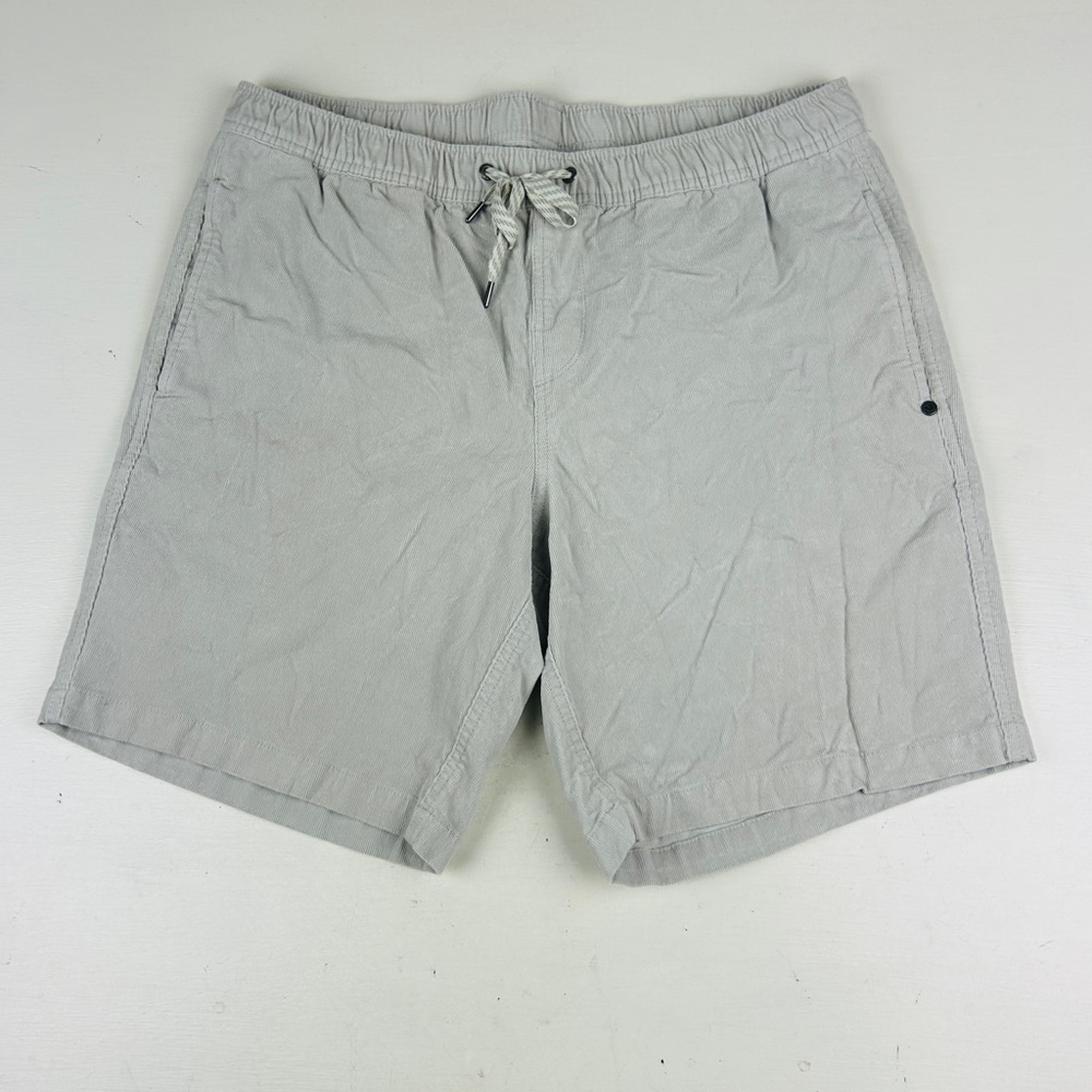 Vuori Optimist Corduroy Shorts Stretch Men XL Tan Drawstring Pull On V385